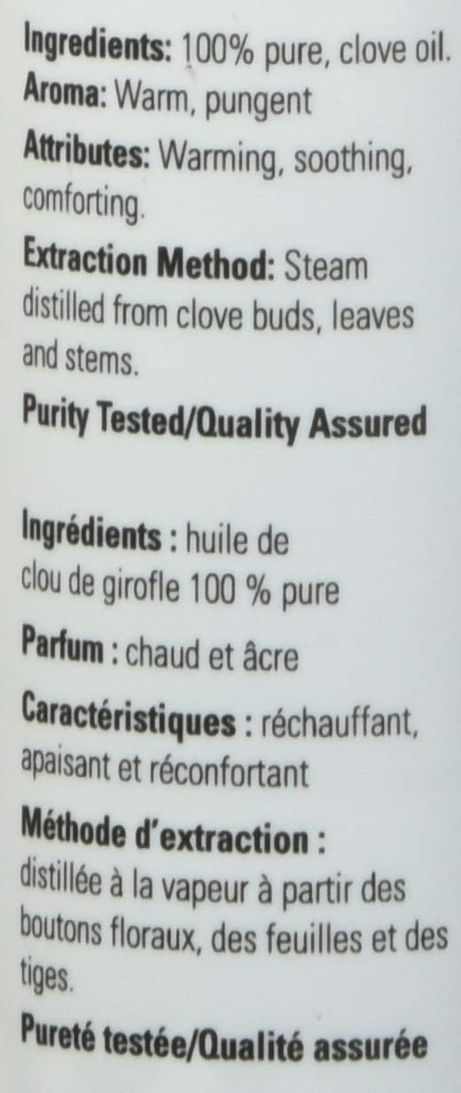 Now foods | Clove oil 30ml 1 oz | Aceite esencial de clavo 30ml 1 oz