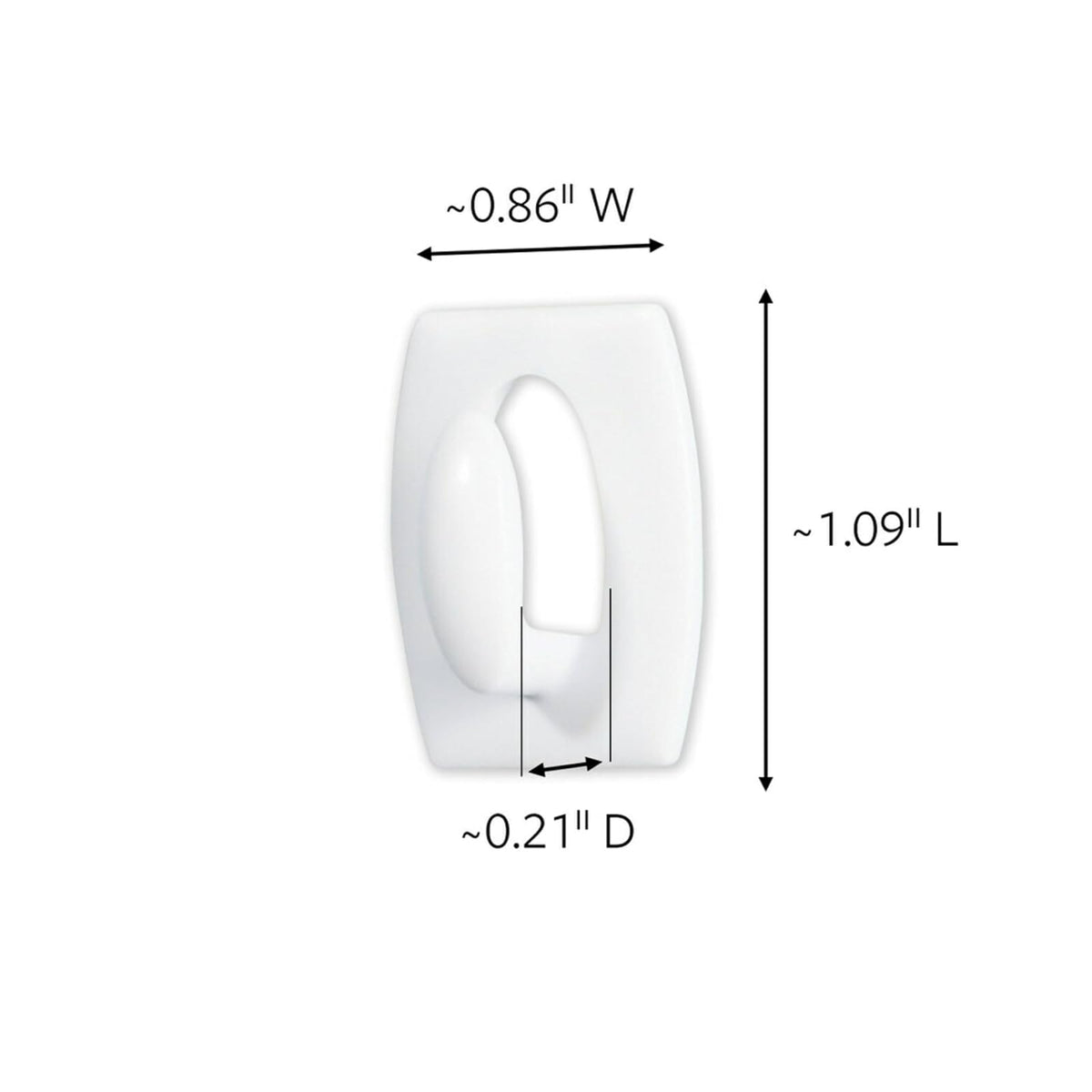Command Mini Hooks Value Pack, White, 18-Hook
