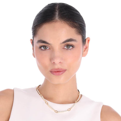 Nine West Collar Dorado Circular Para Mujer