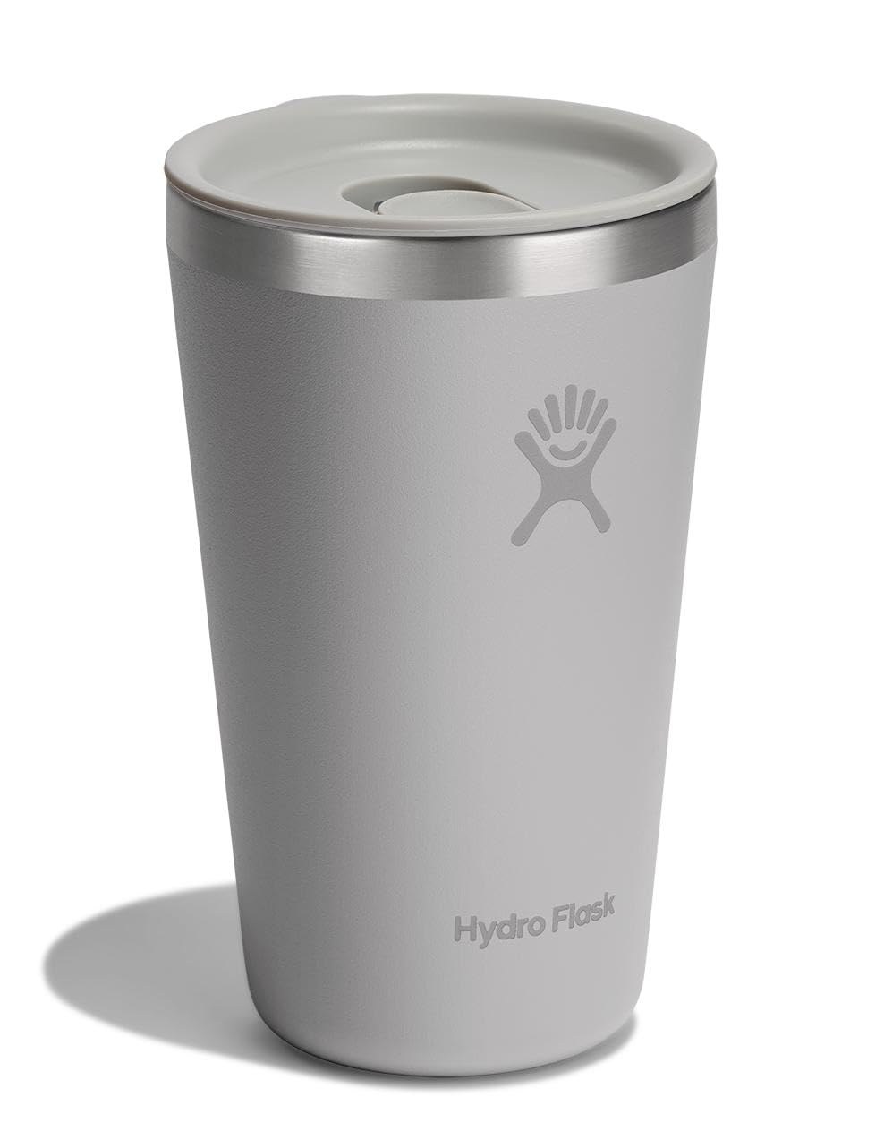 Vaso de 16 oz con tapa a presión de abedul