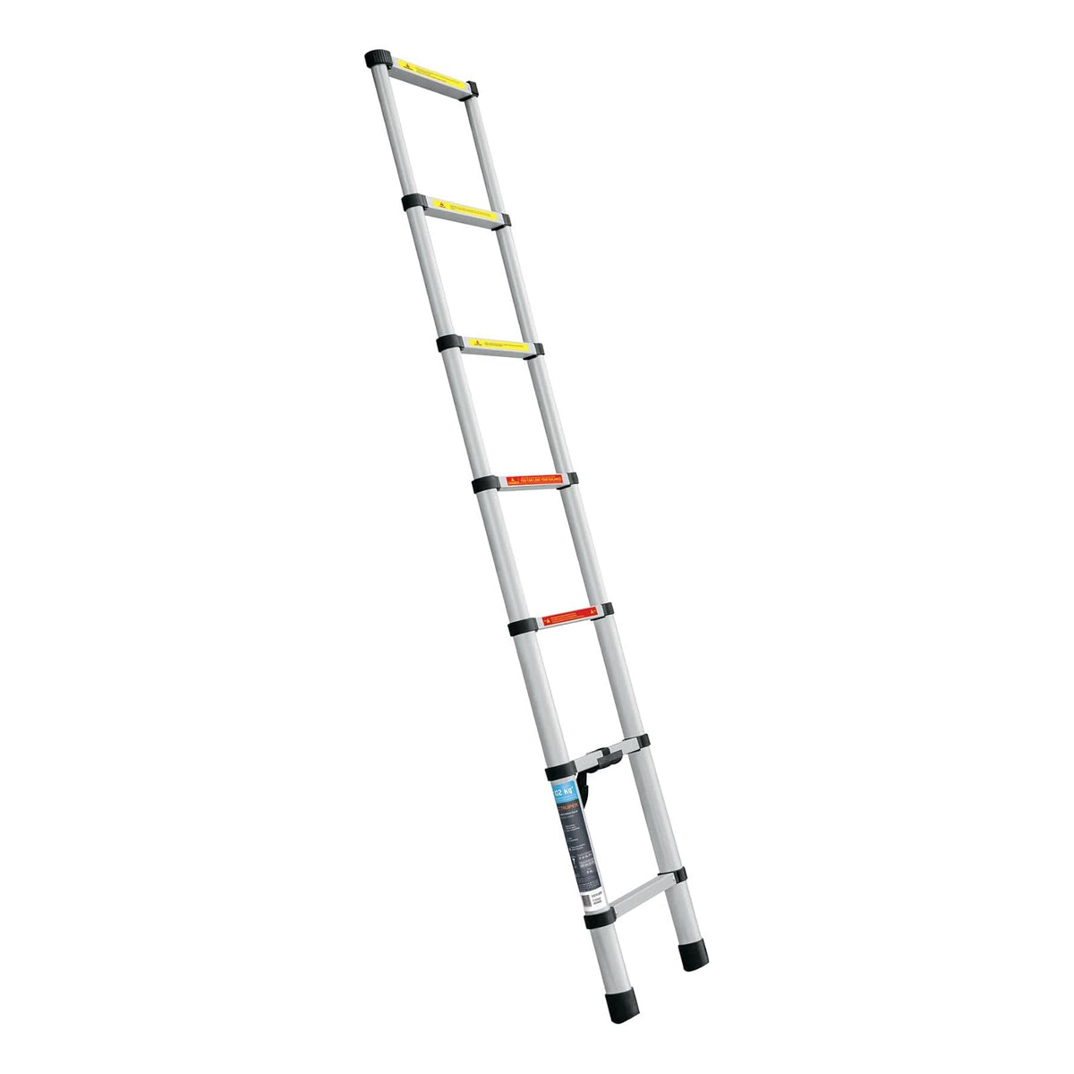 Truper ESTE-207 Escalera telescópica, 7 peldaños, Tipo II, Capacidad 102kg - 7 Peldaños - Escalera