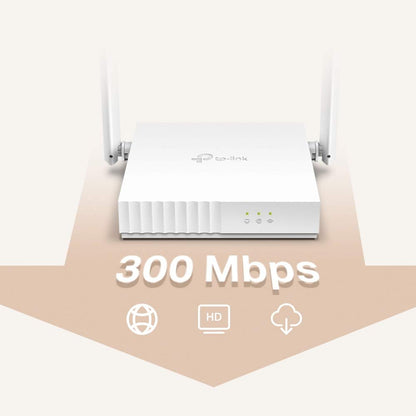 TP-Link TL-WR820N Router WiFi, 2.4 GHz N 300Mbps, Multimodo, Router/Repetidor/WISP/Punto de Acceso, 2 Antenas externas