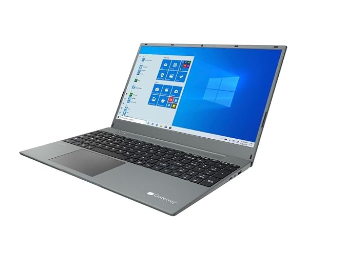 Gateway Laptop Ultra Delgada 15.6" FHD (Renewed Premium), AMD Ryzen 3 3250U, 128GB SSD, 4GB RAM, Audio THX, Webcam 1MP, Windows 10S