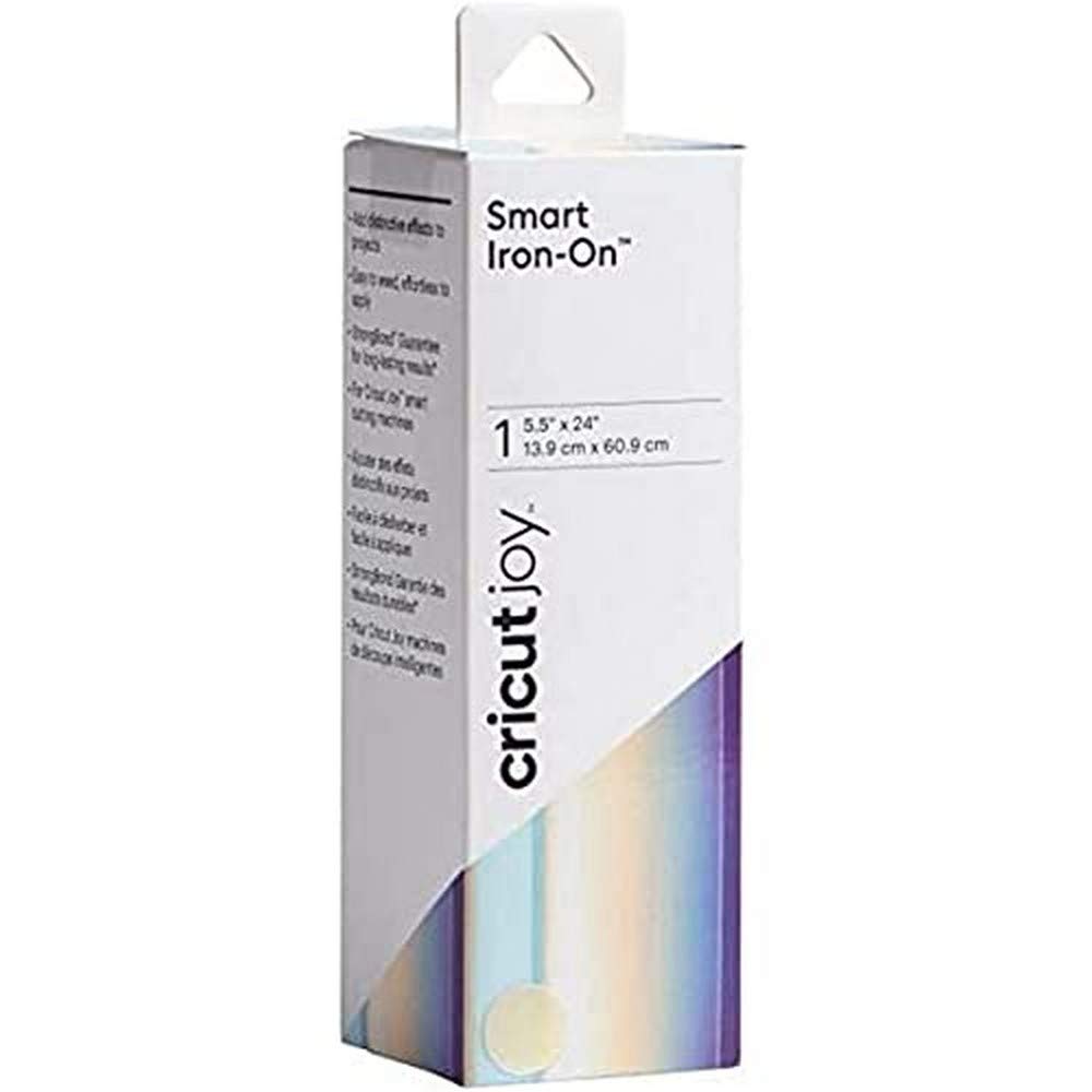 Cricut Smart Iron-On Vinilo Holográfico HTV para Máquina Joy - Azul Translucent