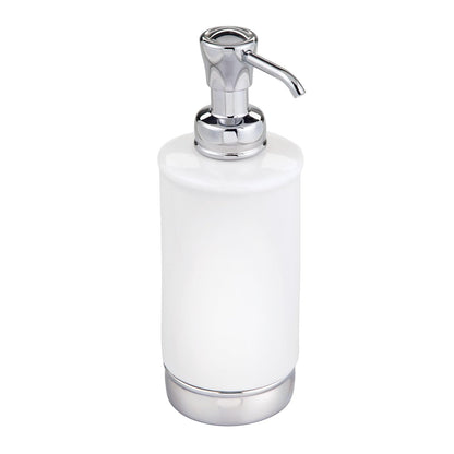 InterDesign iDesign - Dispensador de jabón para baño o Cambiador, sostiene jabón de Manos o Platos, Color Blanco