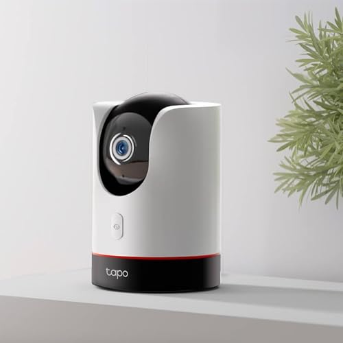TP-Link Tapo C225, Cámara Wi-Fi de Seguridad con Detección AI, 4MP, Visión Nocturna a Todo Color con Sensor Starlight, Seguimiento Inteligente, Compatible con Alexa y Google Assistant