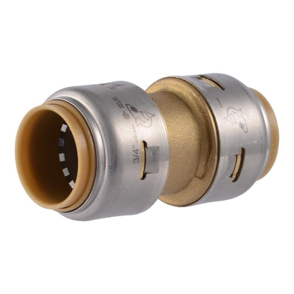 SharkBite Max 3/4 pulgadas Acoplamiento de latón a presión para conectar, tubería PEX, cobre, CPVC, PE-RT, HDPE, UR016A