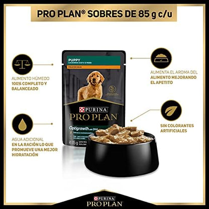 Purina Pro Plan Cachorro Todos los Tamaños Sabor Pollo 24pack de 85g