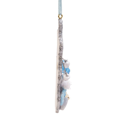 Kurt Adler - Figura Decorativa de Copo de Nieve para bebé, 10,16 cm