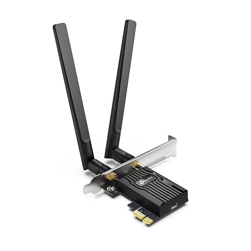 TP-Link WiFi 6 AX3000 PCIe WiFi Card Archer TX55E - Bluetooth 5.2, 802.11AX Adaptador inalámbrico de Doble Banda con MU-MIMO, OFDMA, latencia ultrabaja