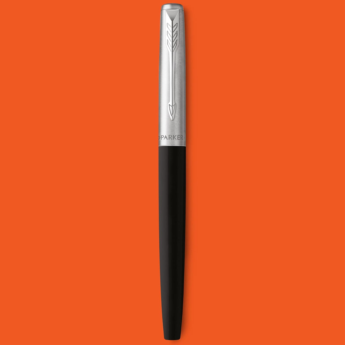 Parker Jotter Originals Fountain Pen, Classic Orange Finish, Medium Nib, Blue & Black Ink