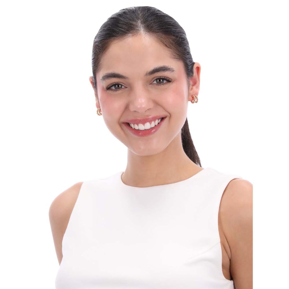 Nine West Set 6 Aretes CEn Forma Varias Tipo Boton De Terminado Brillante para Mujer
