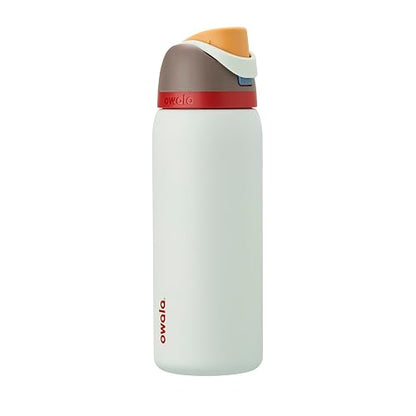 Owala FreeSip Botella de acero inoxidable aislada con popote, botella de agua deportiva libre de BPA, ideal para viajar, 32 oz, Cementerio