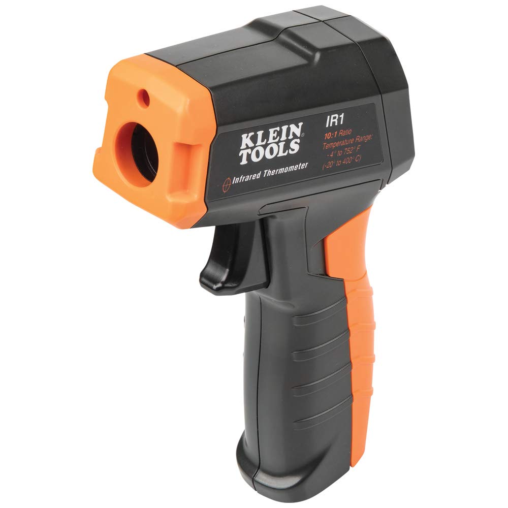 Klein Tools IR1 Termómetro infrarrojo, pistola láser digital es termómetro sin contacto con un rango de temperatura de -4 a 752 grados Fahrenheit