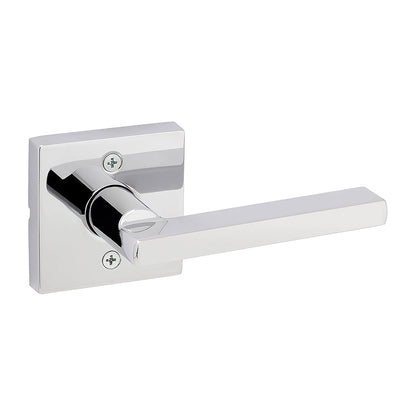 Kwikset Halifax Manija de Puerta Interior, Palanca Reversible sin Bloqueo - 1 paquete - Cromo pulido