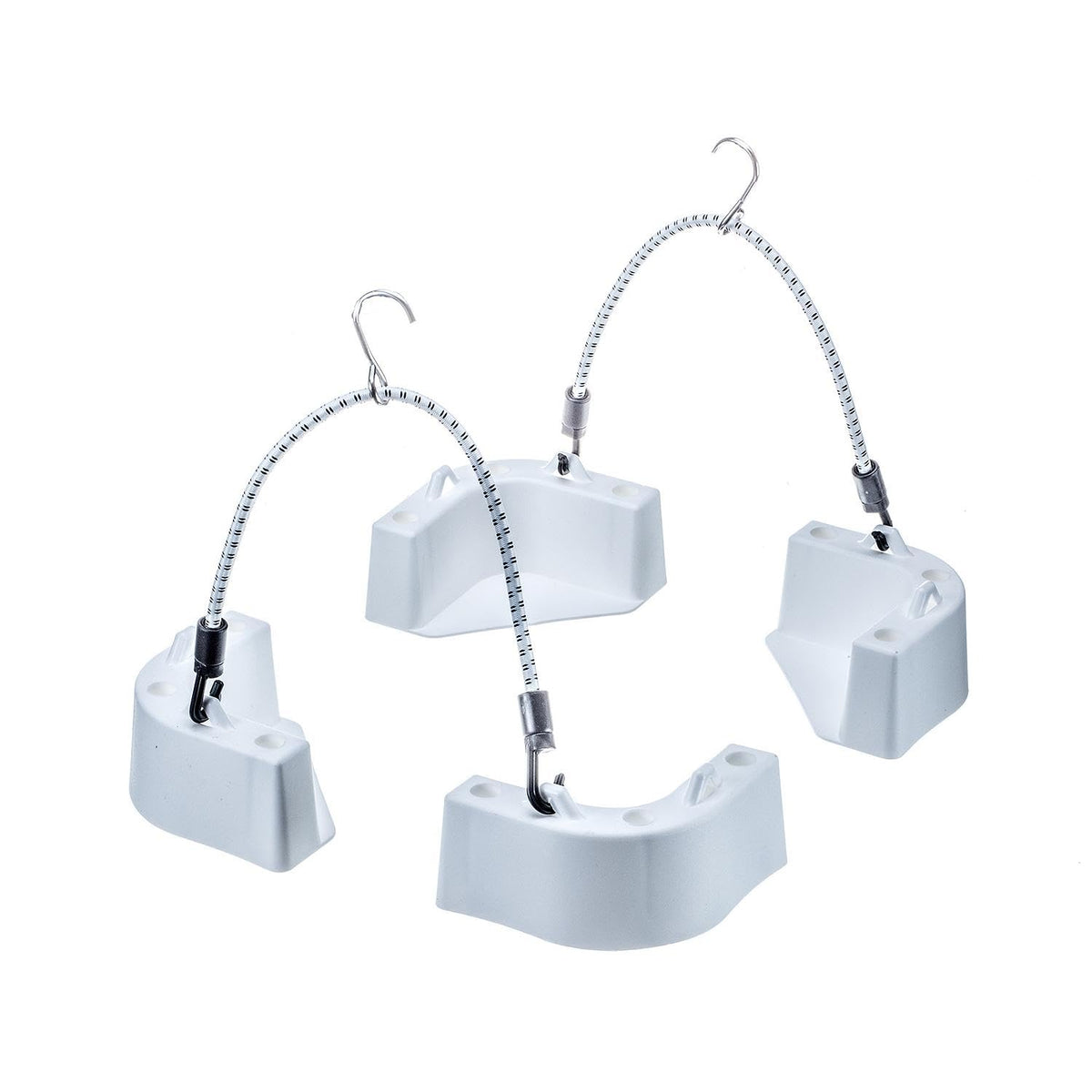 Attwood 14137-7 Kit de montaje para enfriador, 4 piezas de esquina, 2 correas elásticas de conexión rápida, resistente a la corrosión