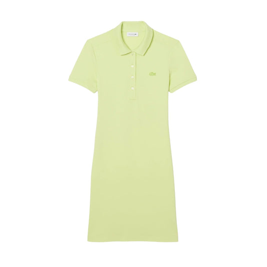 Lacoste Slim Fit Stretch Petit Piqué Polo Dress Vestido Informal Mujer