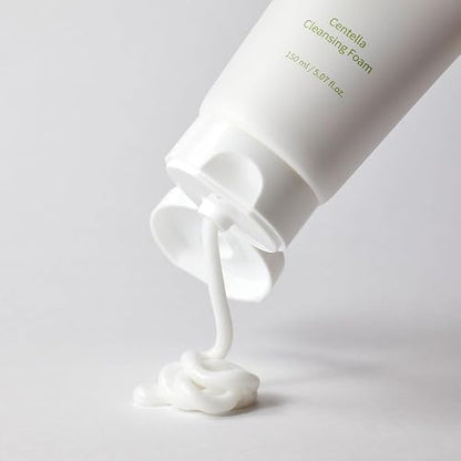 Centella Cleansing Foam – Espuma con CICA y ácido salicílico, 150 ml | Limpiador facial hidratante con Centella de Jeju, elimina maquillaje e impurezas sin resecar la piel sensible