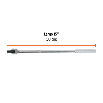 Truper M-3867, Mango articulado de 15" x 13 mm para dados cuadro 3/8"