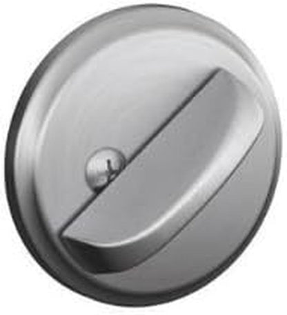 Schlage B81 Cerrojo Decorativo de una Cara Negro Mate - Cromo satinado - 1 cara