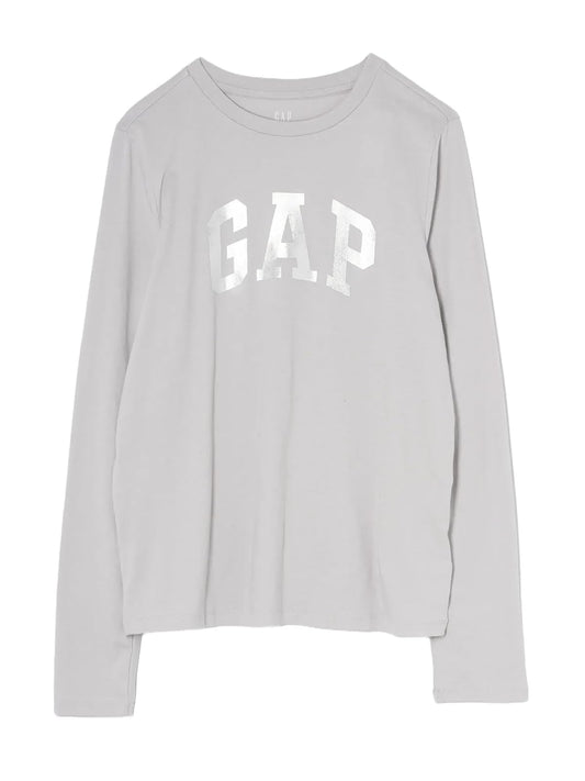 Gap V-frch LS - Playera con Logotipo para Mujer