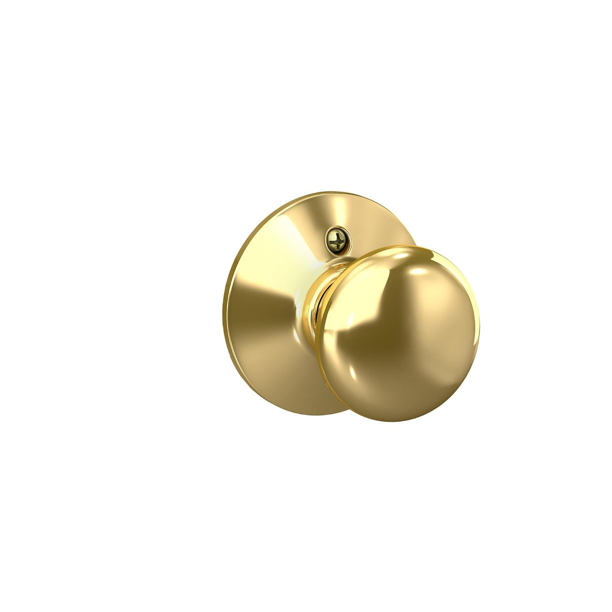 Schlage Plymouth Perilla para Puerta Interior - Bright Brass - One Sided Non Turning - Tradicional
