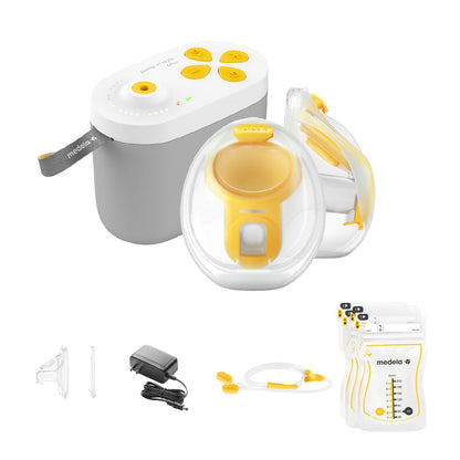 Medela Pump in Style Pro+ - Extractor de leche eléctrico manos libres | Extractor de leche doble portátil, copas de la colección InBra, comodidad anatómica, sin BPA, recargable, portátil, ligero