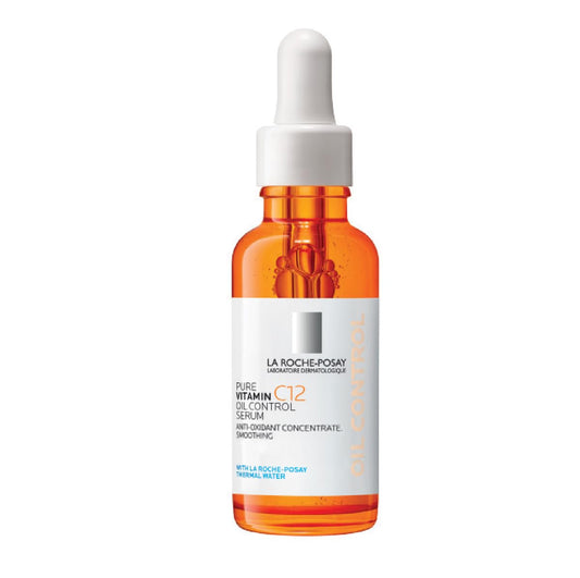 La Roche-Posay Pure Vitamin C12 Oil Control Serum Antioxidante 30ml | Para Piel Mixta a Grasa, Controla el Brillo, Unifica el Tono, Reduce Exceso de Sebo, con Ácido Salicílico
