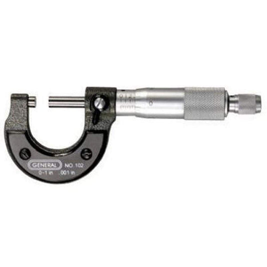 General Tools & Instruments 102 0-Inch to 1-Inch Graduation Micrometer
