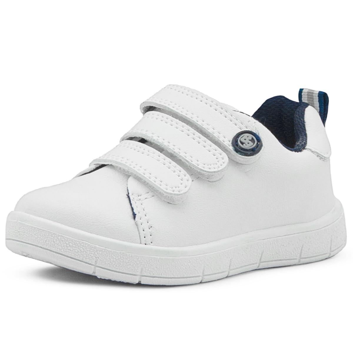 Bubble Gummers Tenis Altos Estampado Geométrico para Niña - 15.0 cm - Blanco - Marino