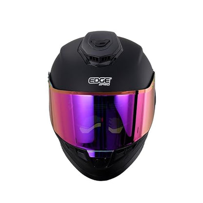 Casco para Moto Integral - Casco Motocicleta Marca Edge - Visor Doble ANTIVAHO - Cascos para Motos Certificados Dot Moto - Accesorios para Moto Motocross Motocicleta