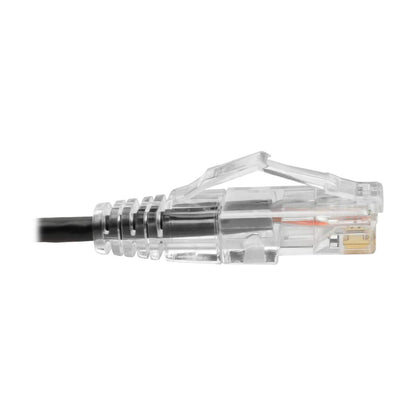 Tripp Lite N201-S15-BK Cable Patch Cat6 UTP (RJ45) - M/M, Gigabit, Snagless, Moldeado, Delgado, Negro, 4.57 m [15 pies]