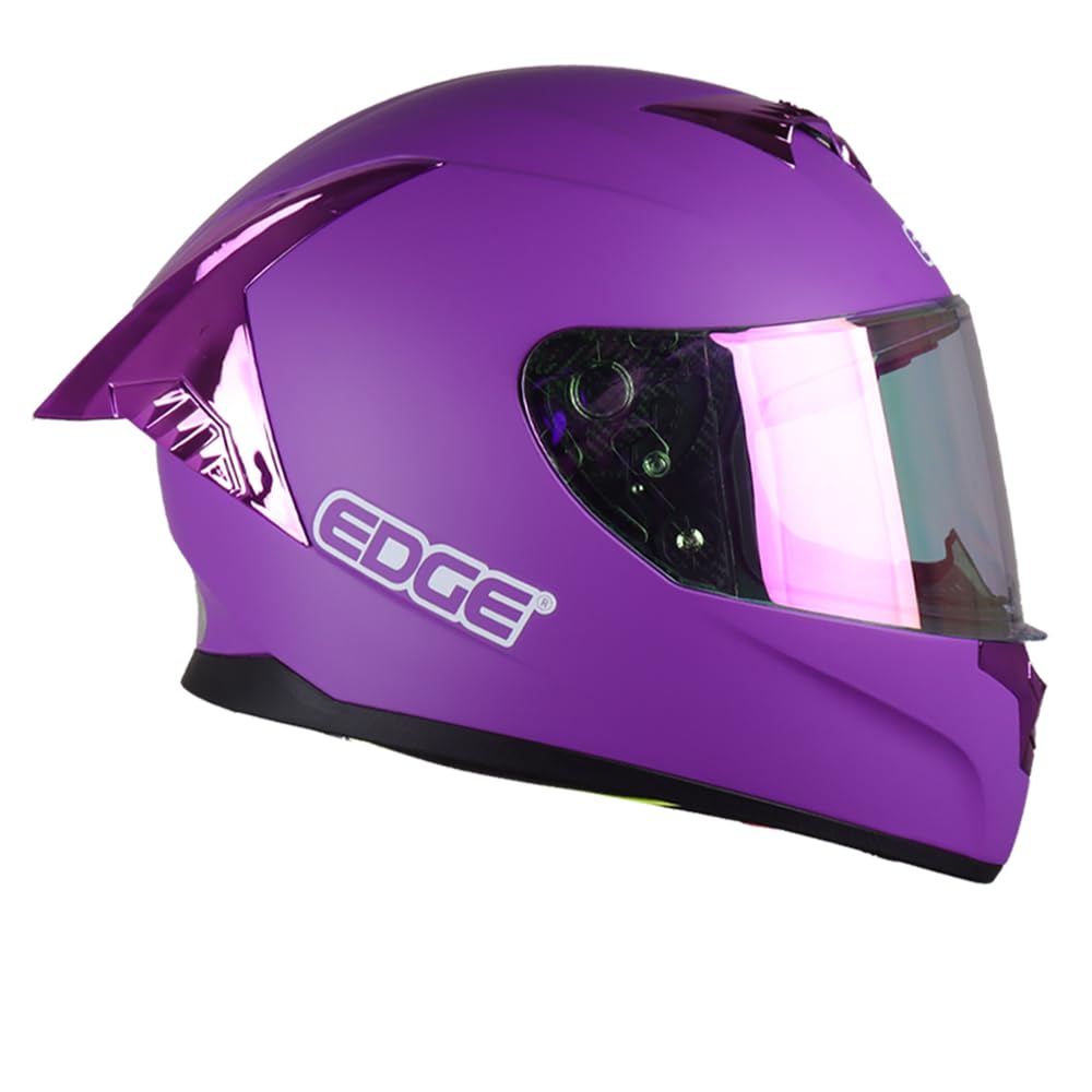 Generico Casco Integral Edge Dot Racer Morado Mate Talla S | Talla S