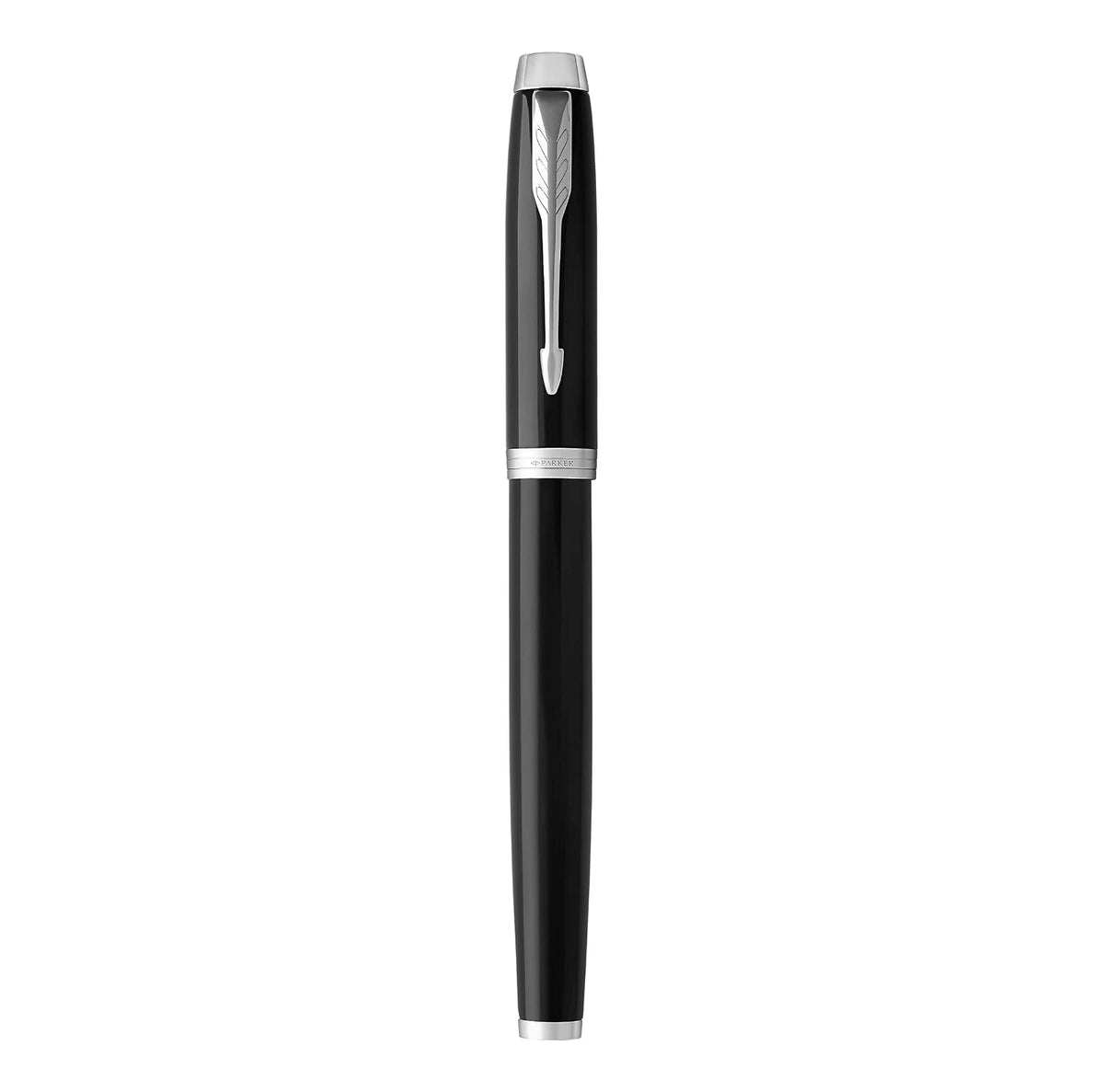 Parker IM Pluma Estilográfica, Negro (Black Chrome Trim), Punta Fina