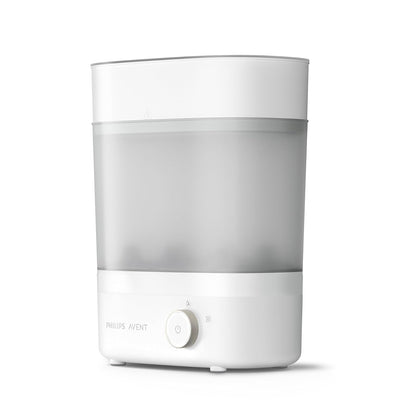 Philips Avent Esterilizador Eléctrico a Vapor Esteriliza, Seca y Almacena | Biberones listos para cada toma | Elimina 99.9% de gérmenes | Esteriliza y seca en 40 minutos | Hasta 6 biberones | SCF293/00