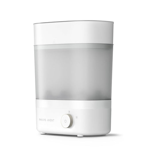 Philips Avent Esterilizador Eléctrico a Vapor Esteriliza, Seca y Almacena | Biberones listos para cada toma | Elimina 99.9% de gérmenes | Esteriliza y seca en 40 minutos | Hasta 6 biberones | SCF293/00