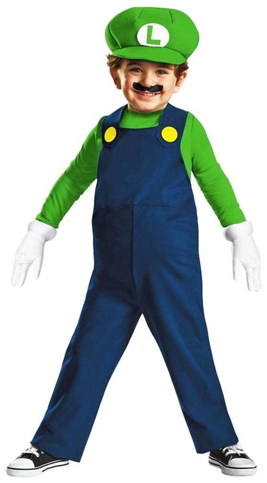 Nintendo Super Mario Brothers Luigi - Disfraz para niños pequeños, pequeño/2T