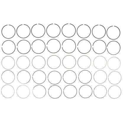 MAHLE Original Juego de Anillos Moly 41859CP, Estándar