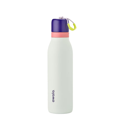 Owala FreeSip Botella de Agua de Acero Inoxidable con Popote 18 oz - Misty Horizons - 535 mm