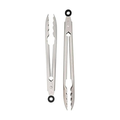 KitchenAid - Juego de 2 pinzas de cocina universales de acero inoxidable