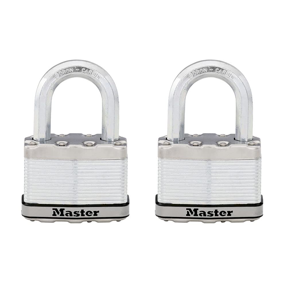 Master Lock Magnum Candado Laminado 2-1/2 Pulgadas con Llave - 2 Pack