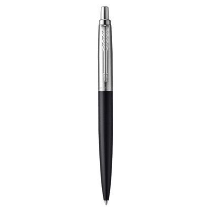 PARKER Jotter XL Ballpoint Pen, Chrome Trim, Medium Point, Blue Ink, Gift Box, Richmond Matte Black