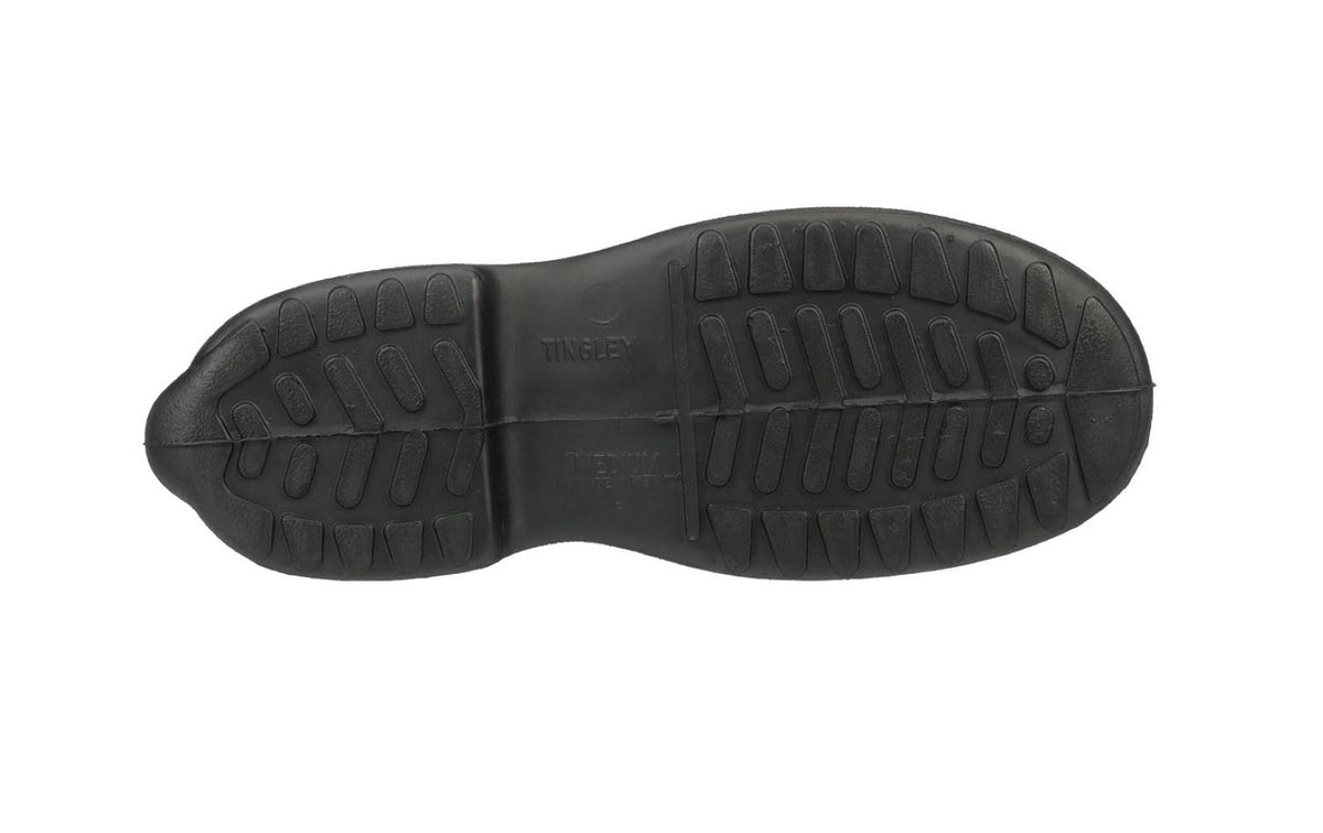 Tingley goma 1400Ã‚ Chanclo de hule de 25.4Ã‚ cm con bota de botón, tamaño mediano, color negro