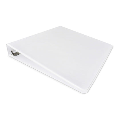 Wilson Jones Carpetas Básicas de Vinil Blanca de 3 Argollas Tamaño Carta, Arillo "O" de 1 pulgada para 225 hojas. 12 piezas. P1070
