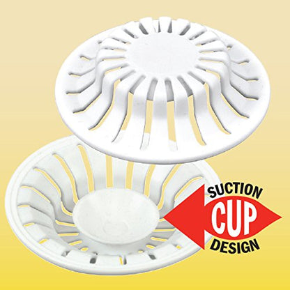 Danco - Atrapapelos para lavabo, Bathroom Sink - Pack of 2, Blanco