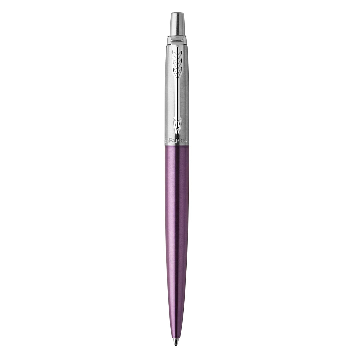 Parker Jotter Core Boligrafo Violeta Terminado En Cromo Tinta Azul Punto Mediano