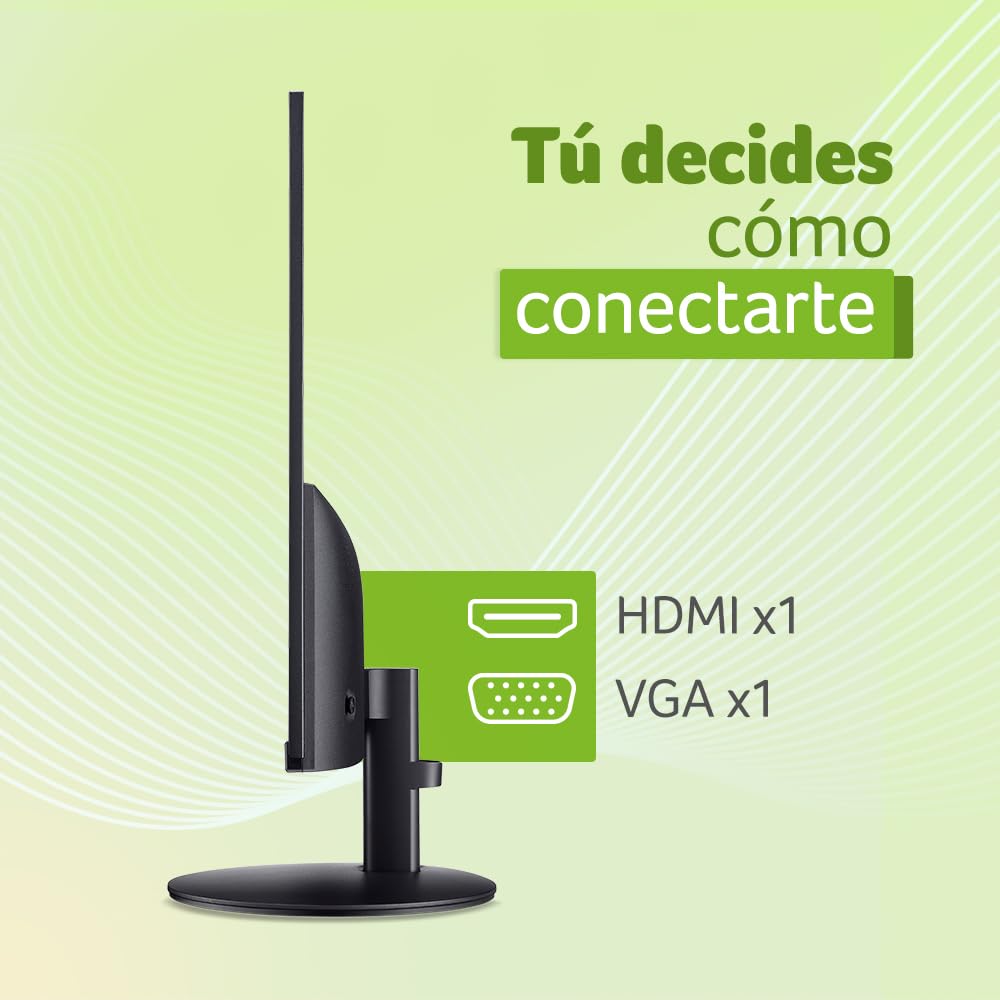Acer SB243Y G0bi Monitor de 23.8 Pulgadas | FHD 1920 x 1080, panel IPS, 120 Hz, 1 ms, AdaptiveSync, HDMI y VGA