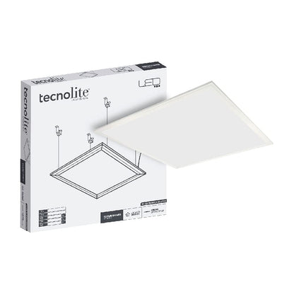 Tecnolite Panel LED 2x2 Suspendido y Empotrable 40 W, Atenuable - Luz neutra