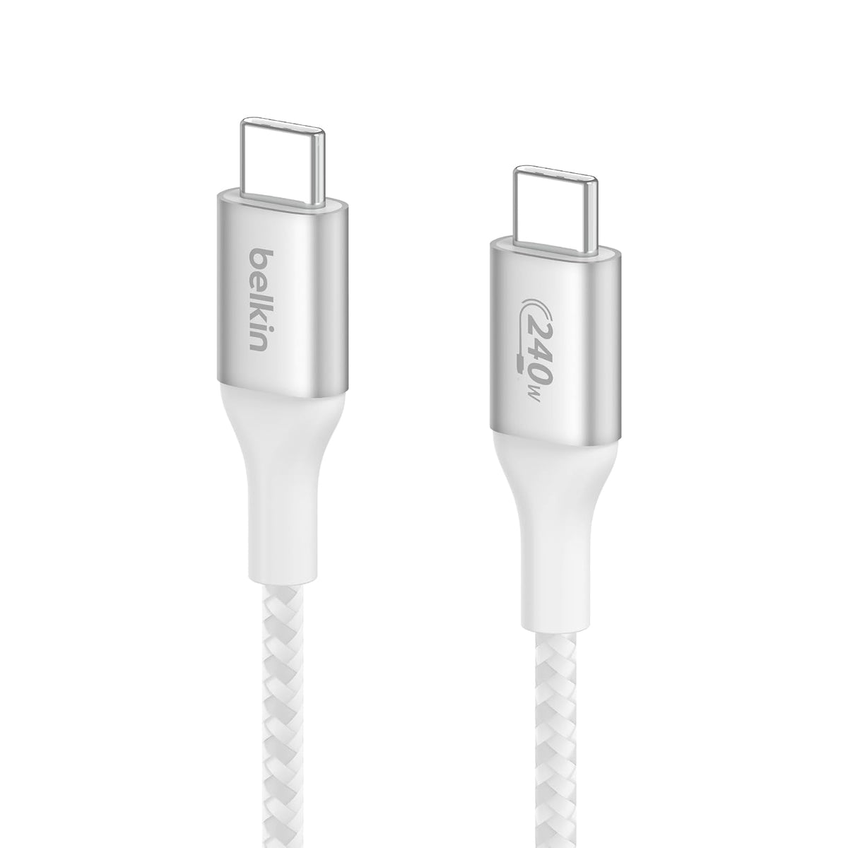 Belkin BoostCharge - Cable de alimentación USB-C a USB-C (1 M, 3.2 pies), cable de carga rápida con entrega de alimentación de 240 W, certificado USB-IF, compatible con MacBook Pro, Chromebook,
