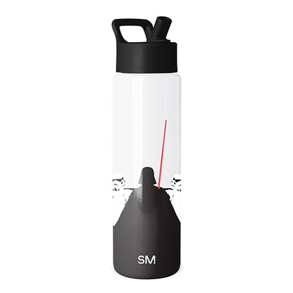 Simple Modern Summit - Botella de agua con tapa de popote, taza aislada de acero inoxidable a prueba de fugas, regalos para él, The Dark